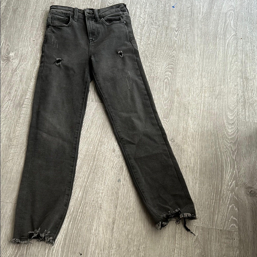 Distressed Black Women's Jeans